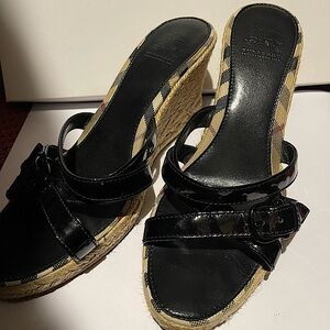 Burberry Sandal wedges sz 39 (8.5)